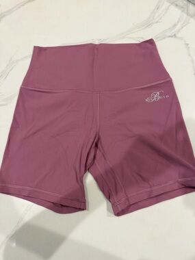High-Rise Pink Bike Shorts